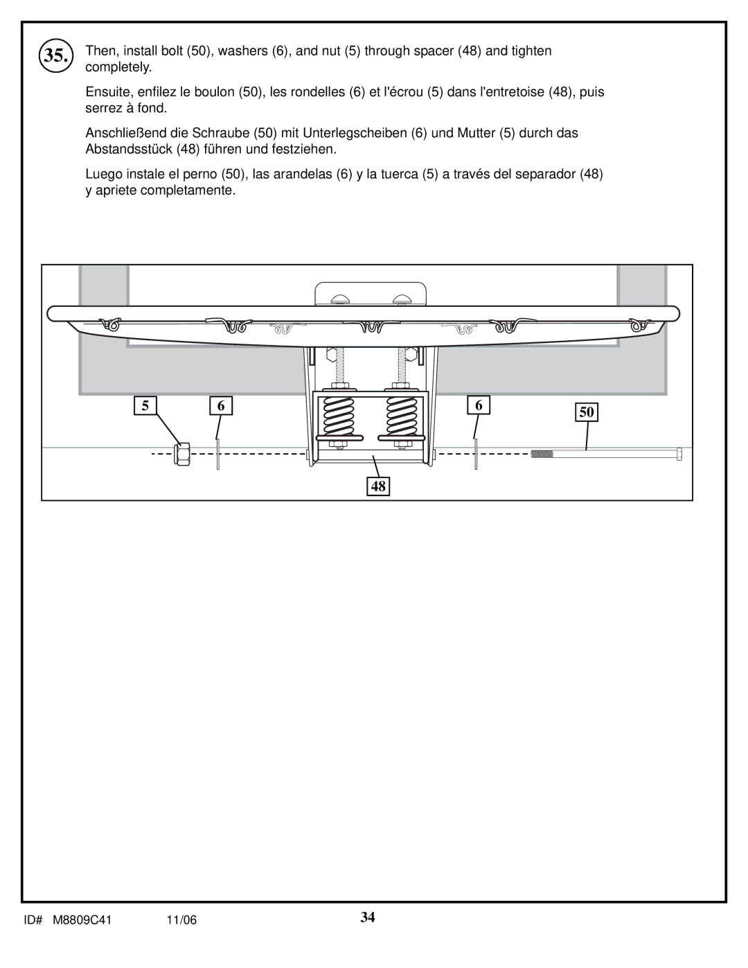 Huffy manual ID# M8809C41 11/06 