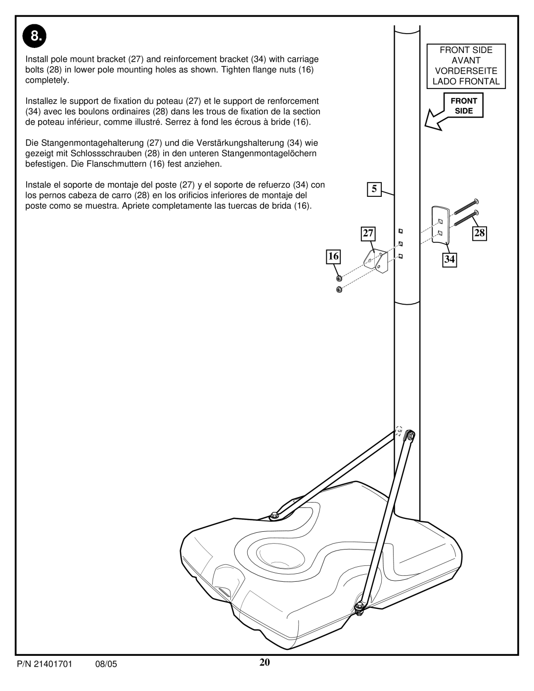 Huffy MA188 manual Front Side Avant Vorderseite Lado Frontal 