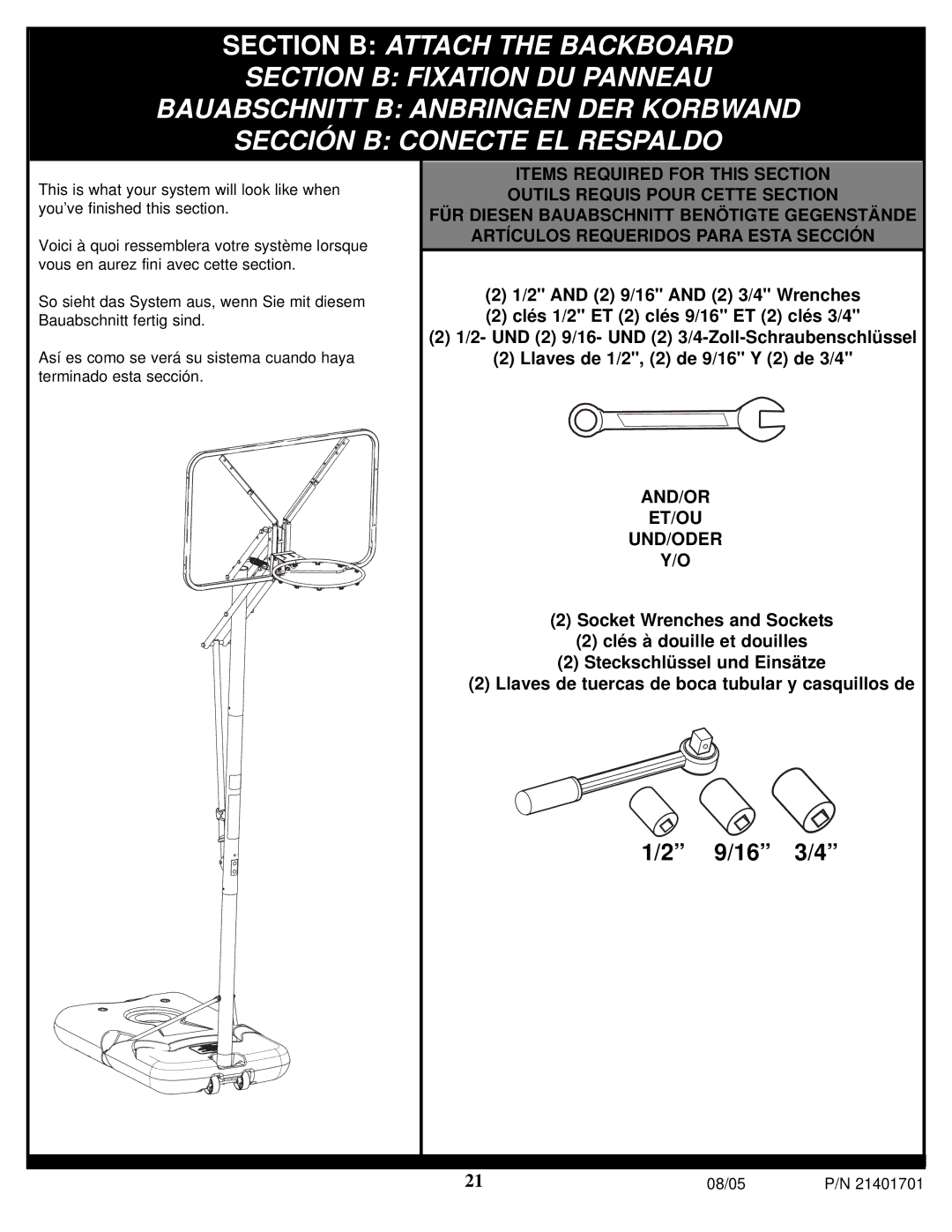 Huffy MA188 manual 9/16 3/4 