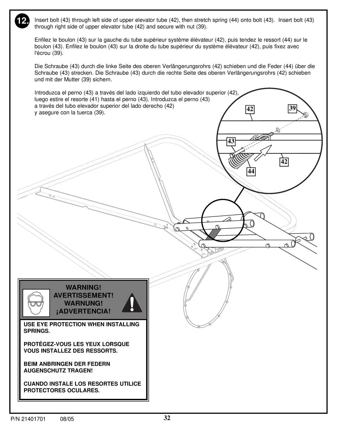 Huffy MA188 manual Warnung ¡ADVERTENCIA 