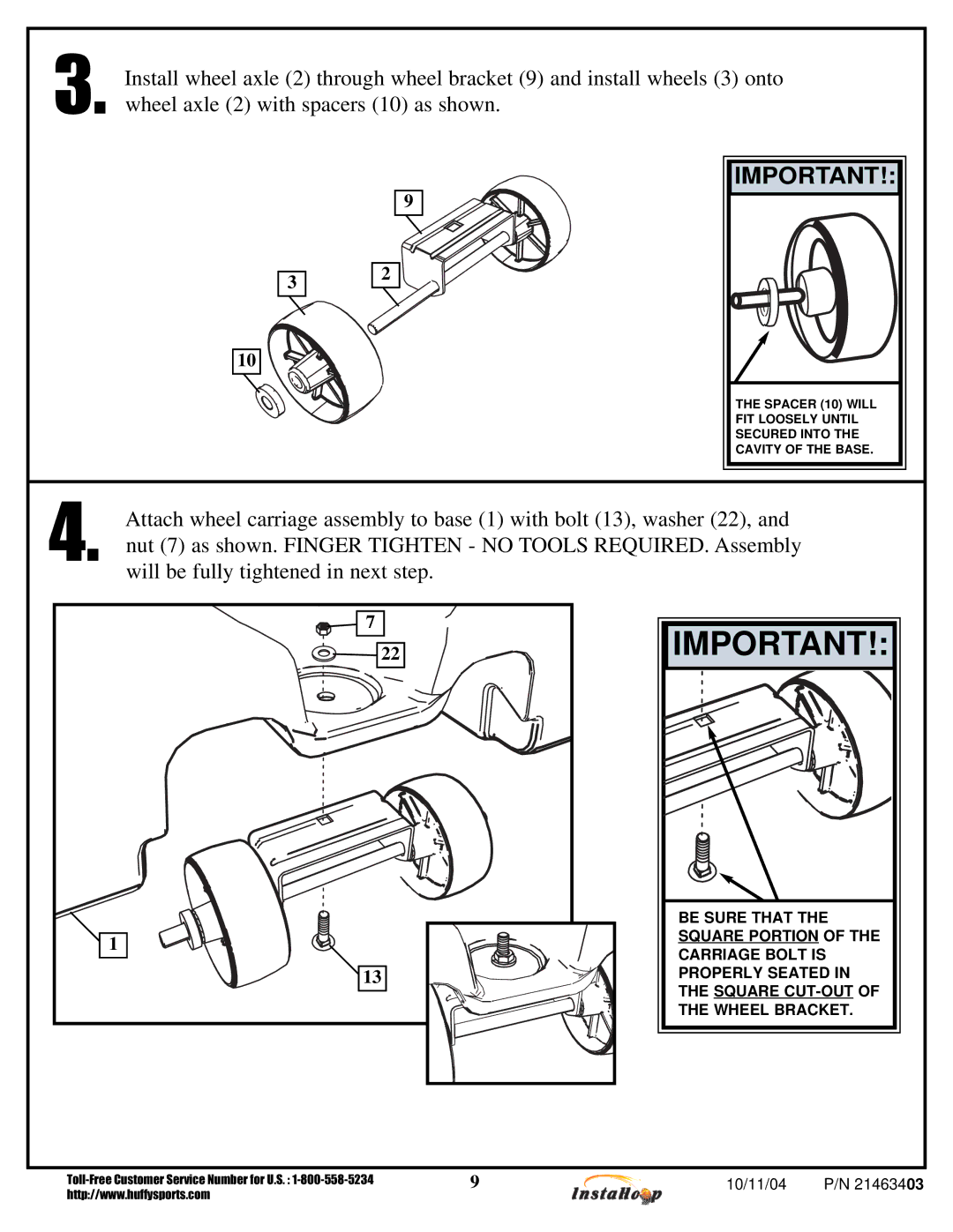 Huffy MGC6430, MGC6536 manual 10/11/04 