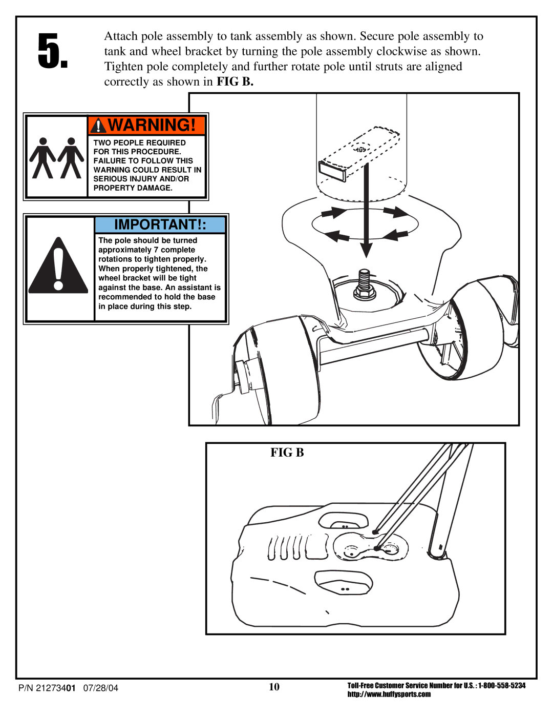 Huffy N1-506 manual Fig B 