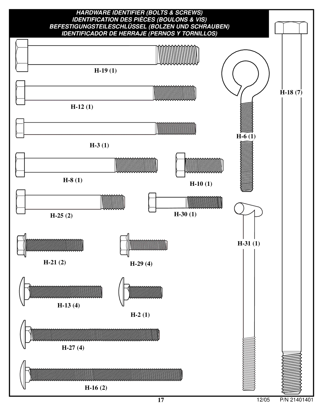 Huffy N5-101 manual 12/05 