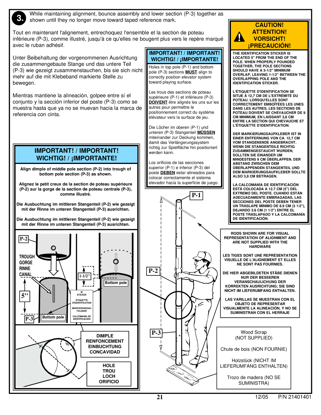 Huffy N5-101 manual IMPORTANT! / Important 