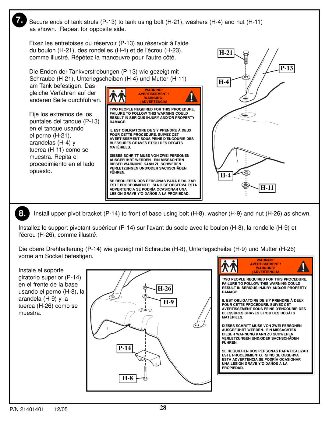 Huffy N5-101 manual Anderen Seite durchführen 