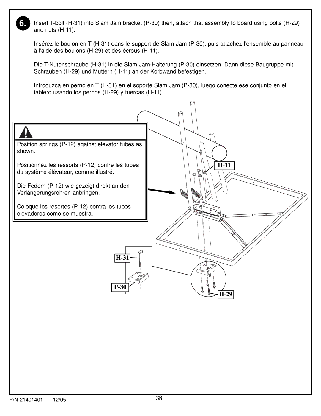 Huffy N5-101 manual IMPORTANT! / Important WICHTIG! / ¡IMPORTANTE 