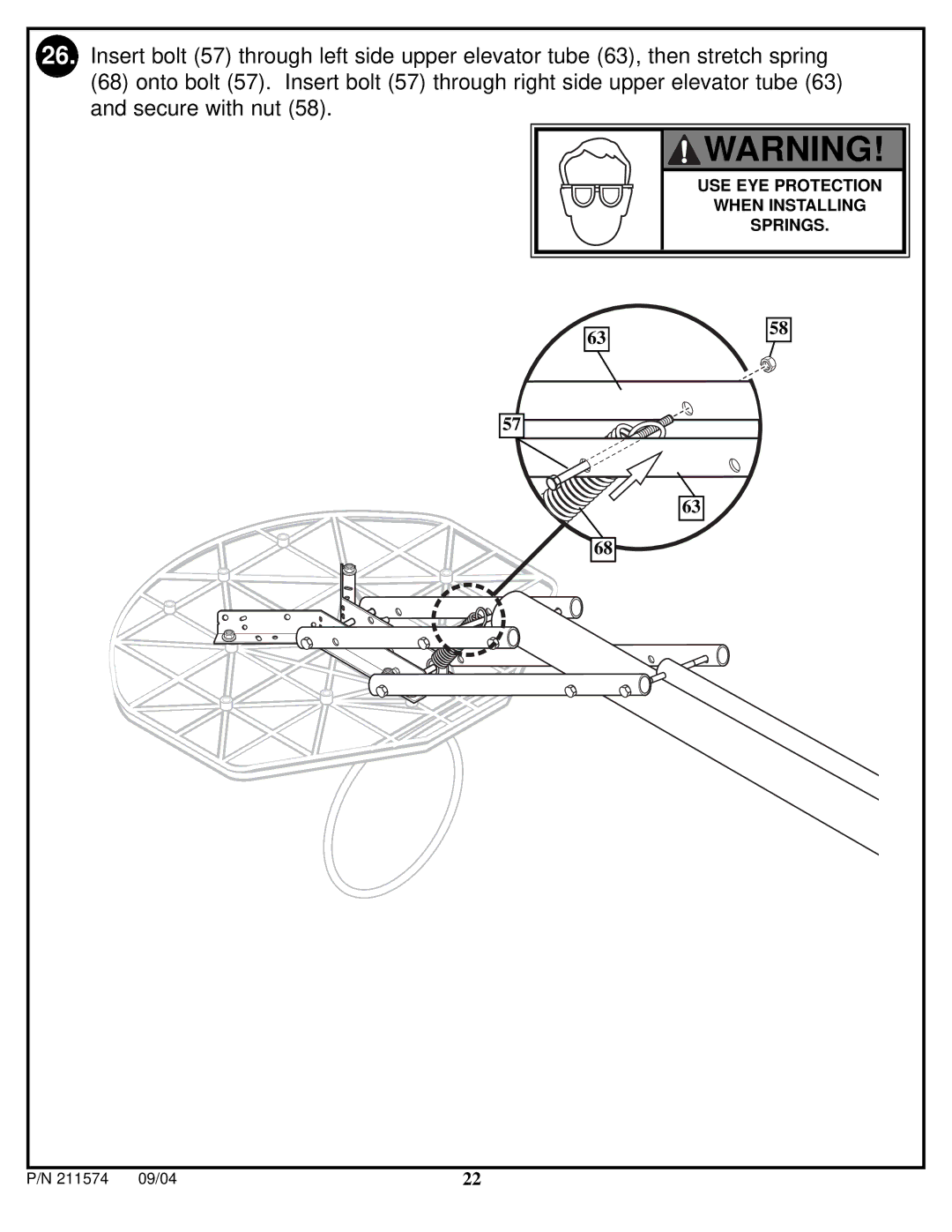 Huffy N53 W24700 manual USE EYE Protection 