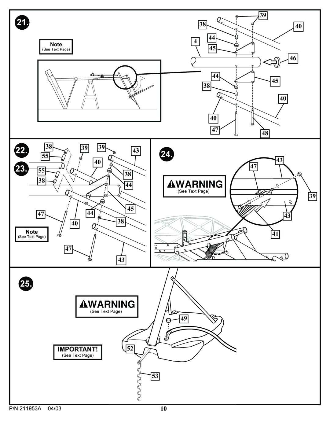 Huffy ortable Basketball System manual 211953A 04/03 