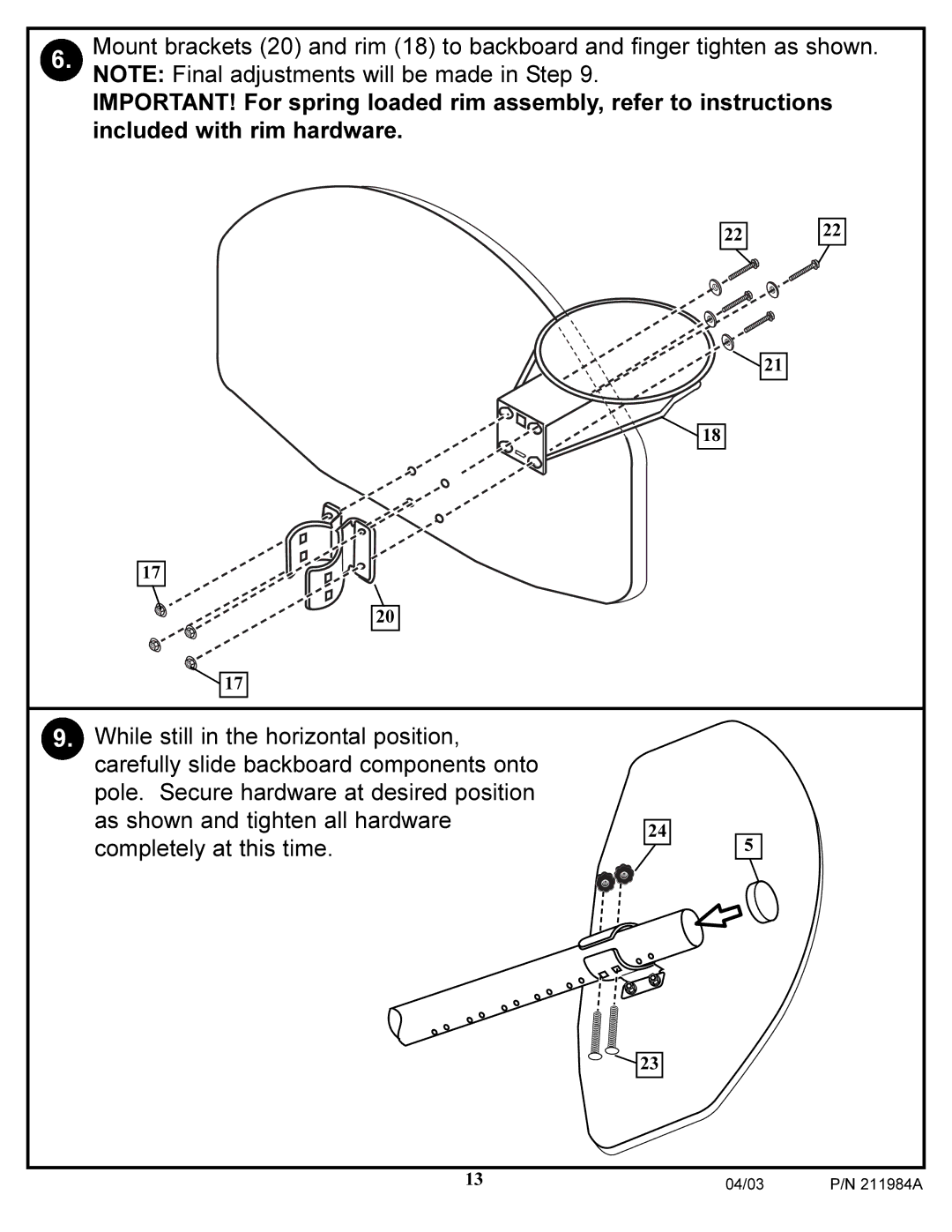 Huffy Pool System manual 04/03 211984A 