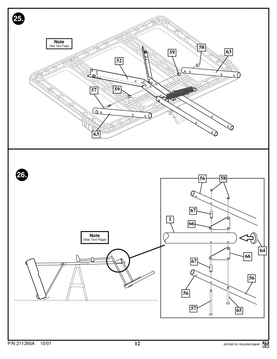 Huffy Portable Basketball System manual 211260A 10/01 