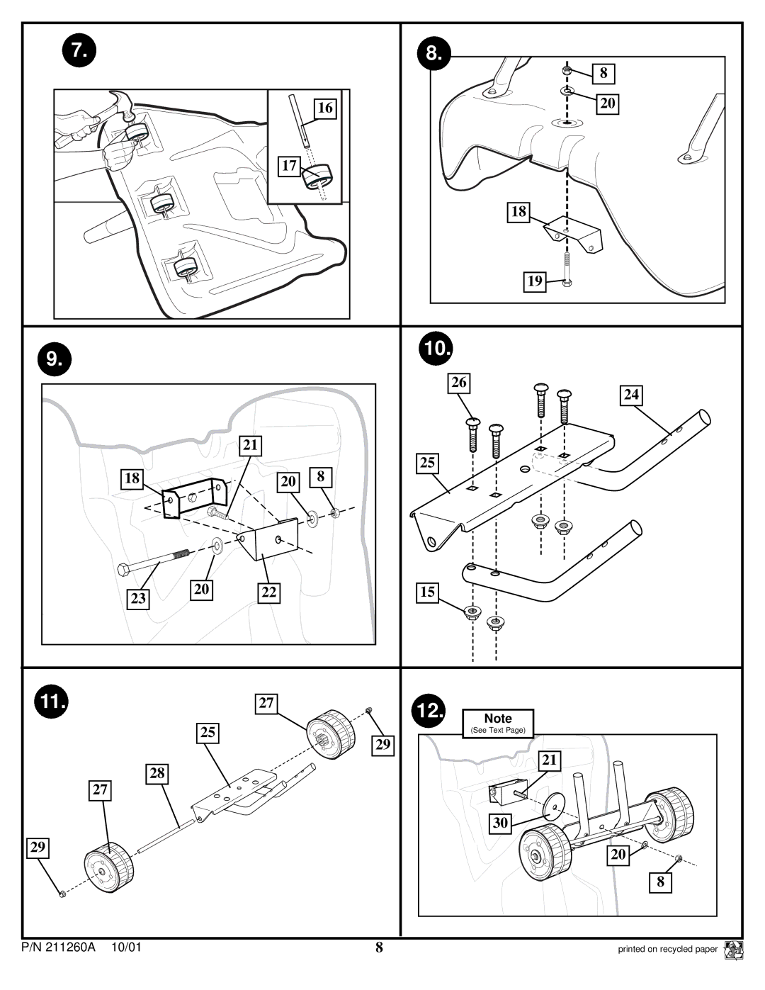 Huffy Portable Basketball System manual 211260A 10/01 