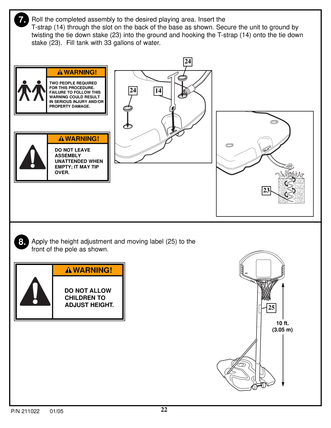 Huffy Portable System manual Do not Allow 