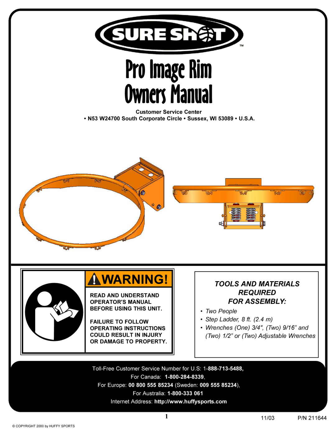 Huffy Pro Image Rim manual 