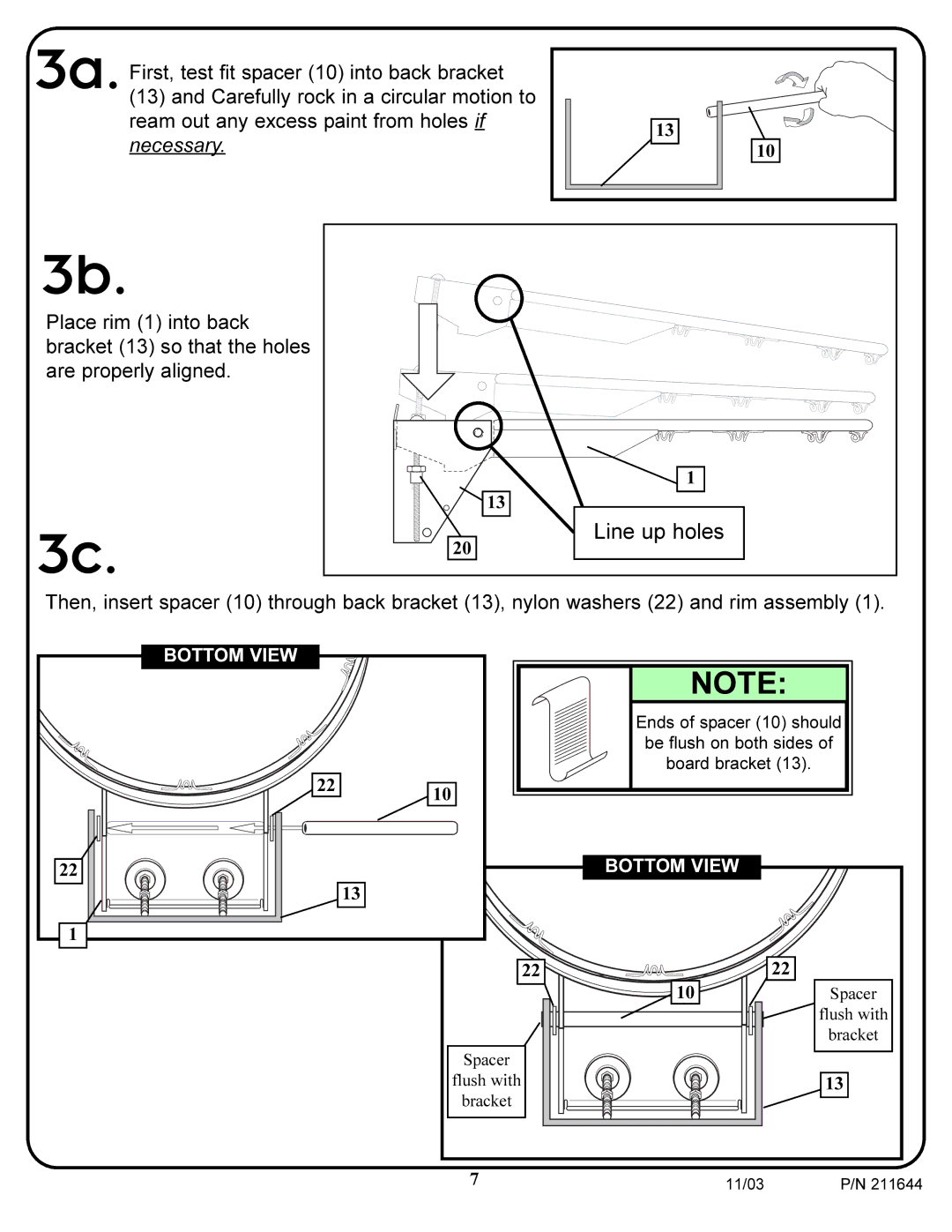 Huffy Pro Image Rim manual Line up holes 