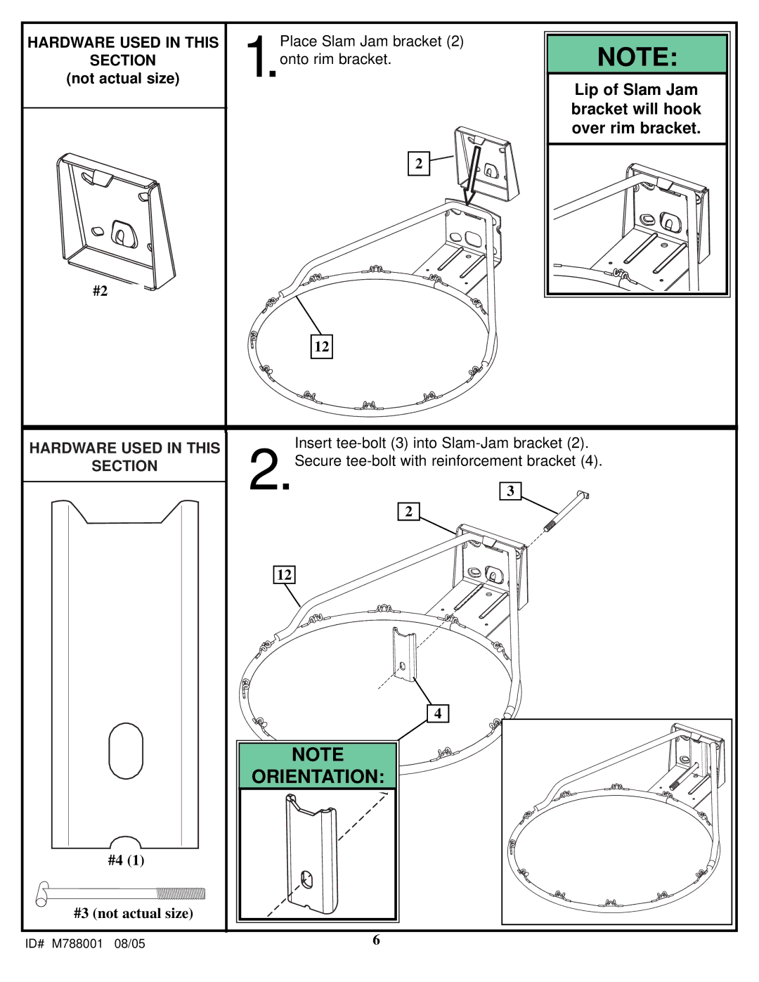 Huffy Pro Slam Rim manual Orientation 