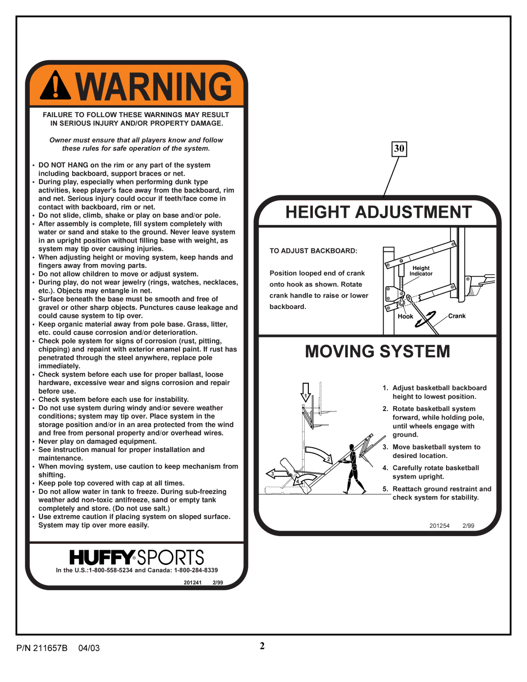 Huffy RC5200, RC9200, RC2000MK2, RC3200 manual Height Adjustment 