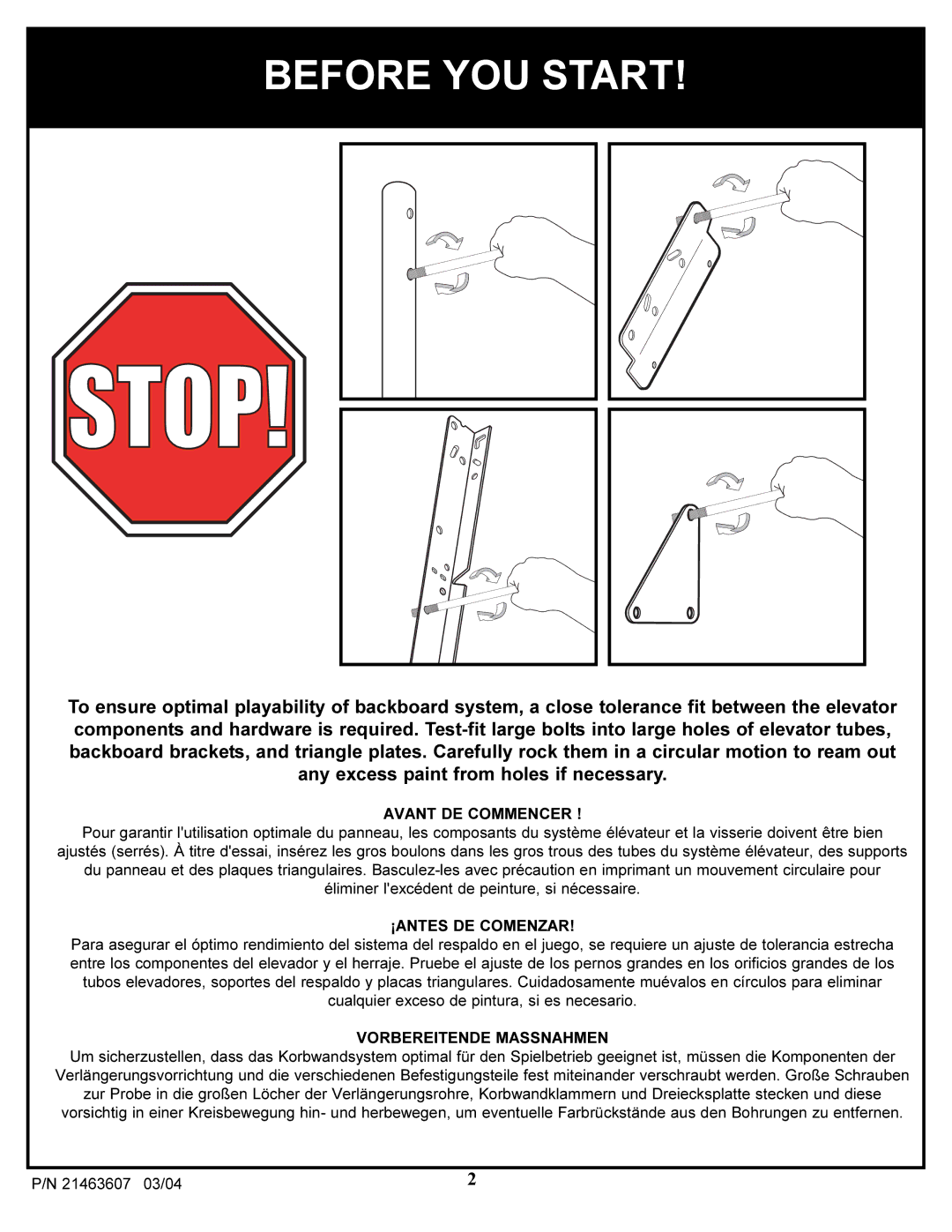 Huffy UXT4036AA, UXT4030AA, UXT3036AA, UXT2030AA, UXT2036AA, UXT3030AA manual Before YOU Start 