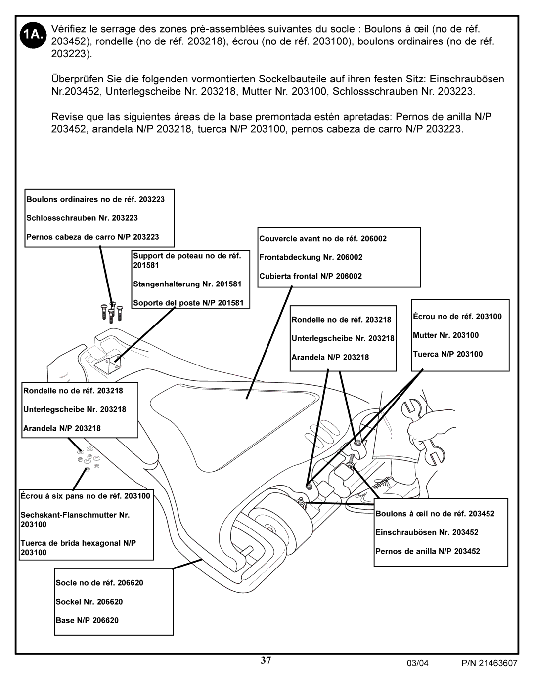 Huffy UXT3036AA, UXT4030AA, UXT4036AA, UXT2030AA, UXT2036AA, UXT3030AA manual 03/04 