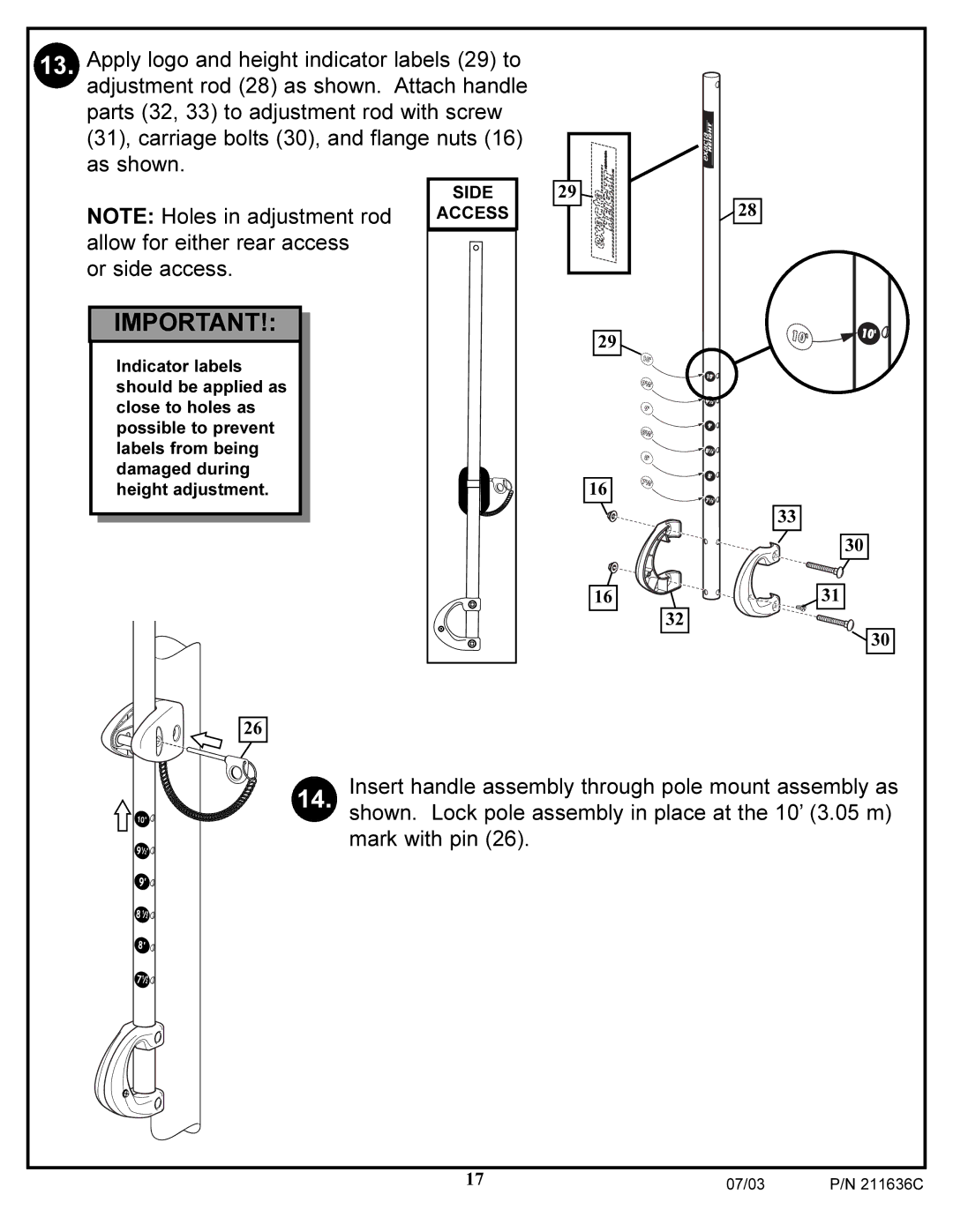 Huffy VP8100 manual Or side access 