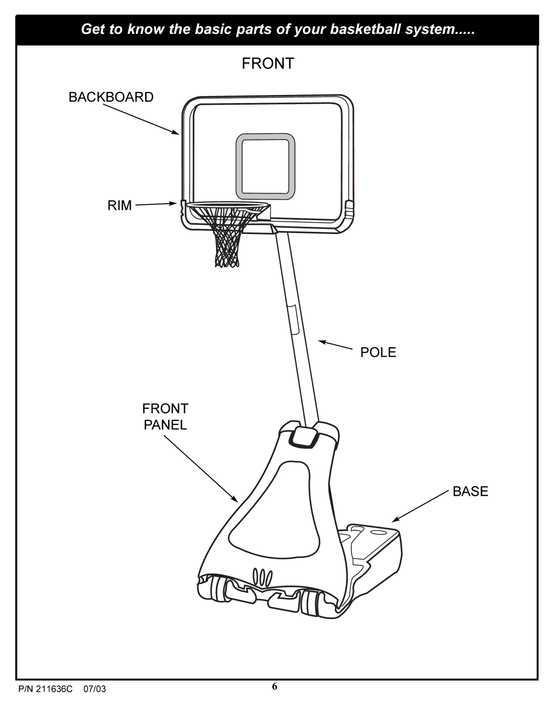 Huffy VP8100 manual Front 