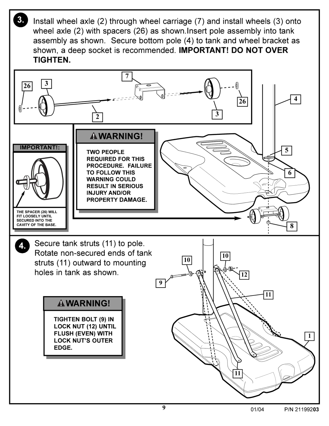 Huffy WI53089 manual 01/04 