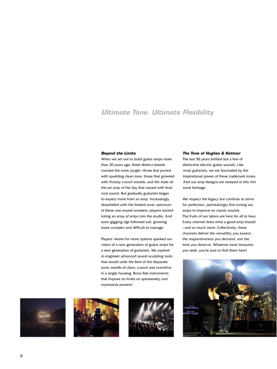 Hughes & Kettner Guitar & Bass Amplification manual Beyond the Limits, Tone of Hughes & Kettner 