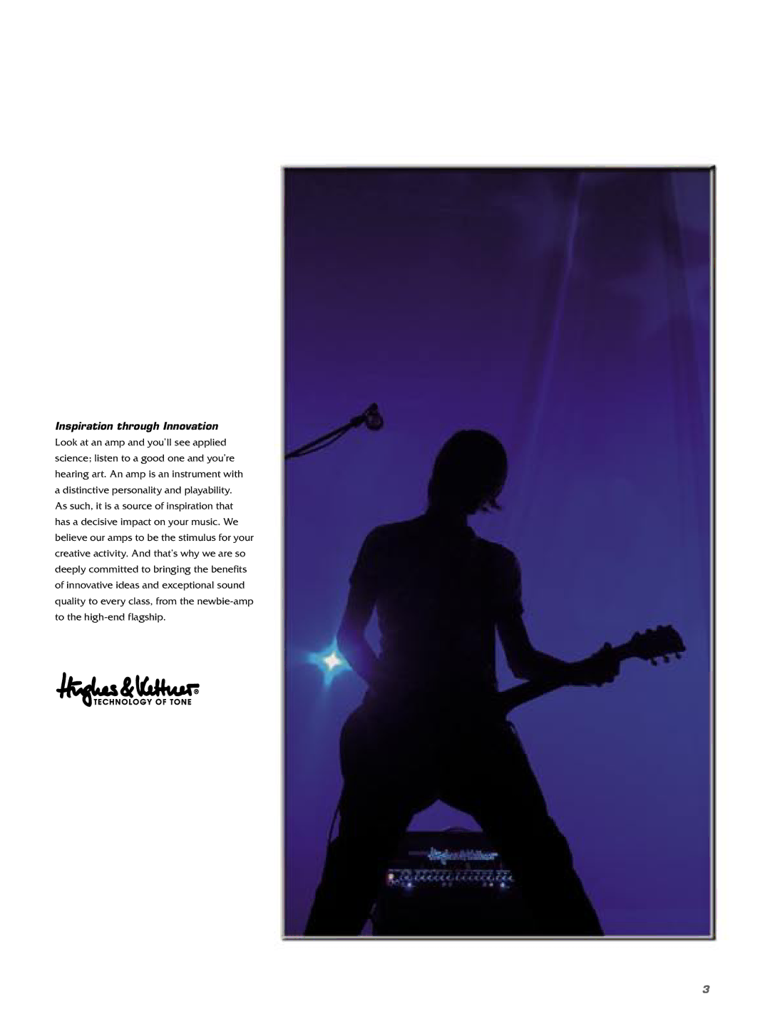 Hughes & Kettner Guitar & Bass Amplification manual Inspiration through Innovation 