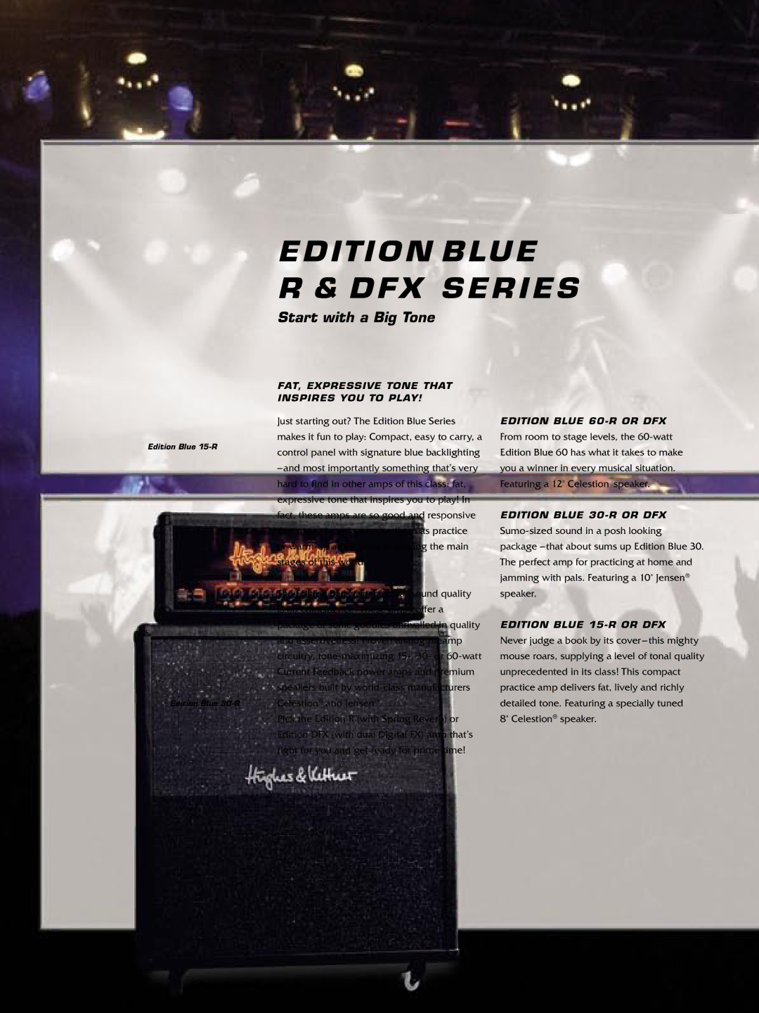 Hughes & Kettner Guitar & Bass Amplification manual Edition Blue DFX Series 