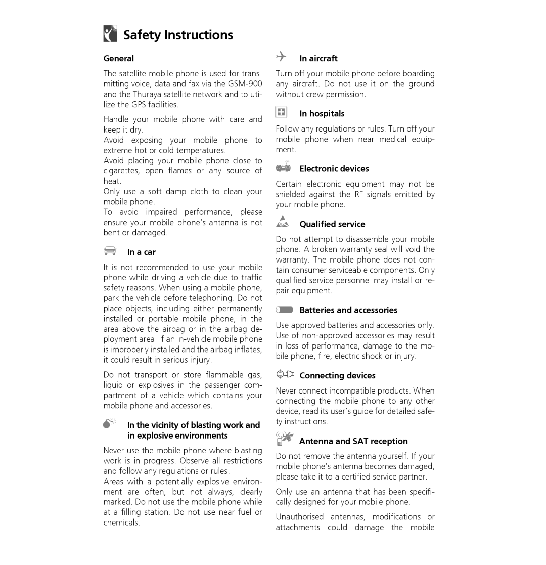 Hughes 7101 user manual Safety Instructions 