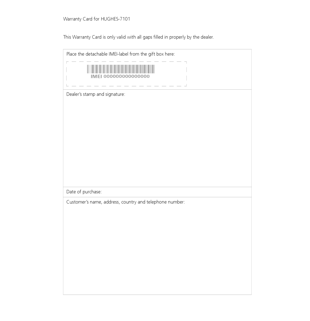 Hughes 7101 user manual 