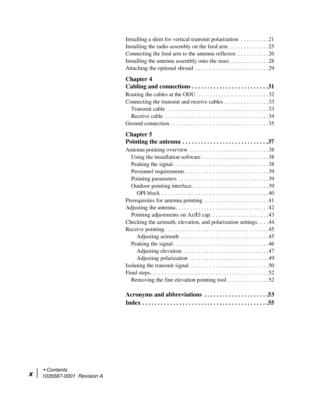 Hughes AN4-074-DF installation manual Chapter Cabling and connections 