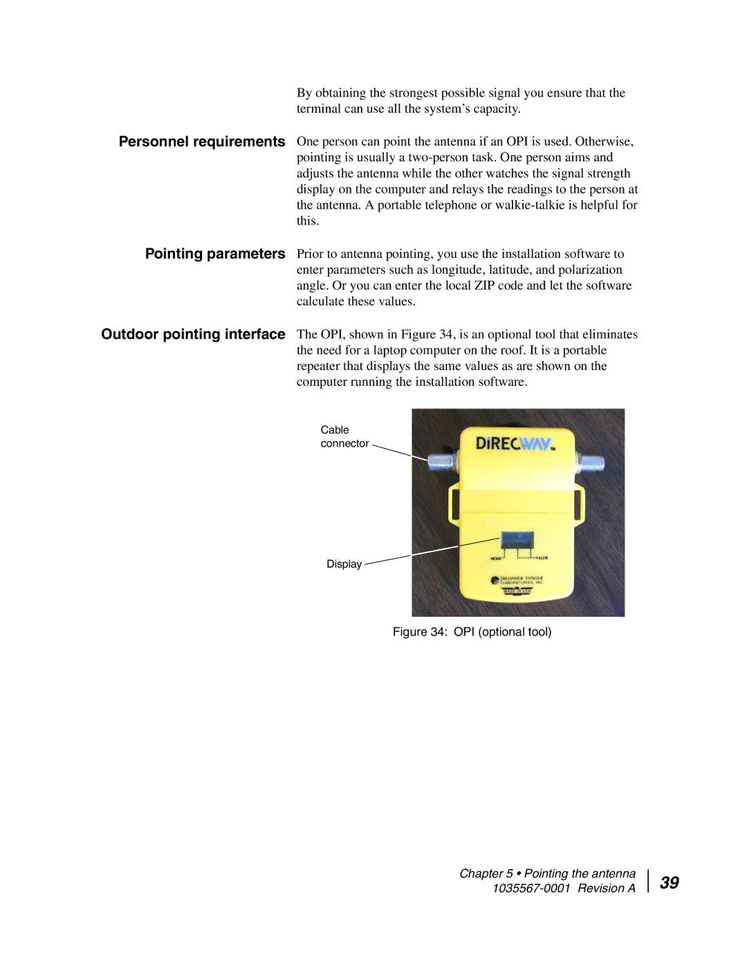 Hughes AN4-074-DF installation manual OPI optional tool 