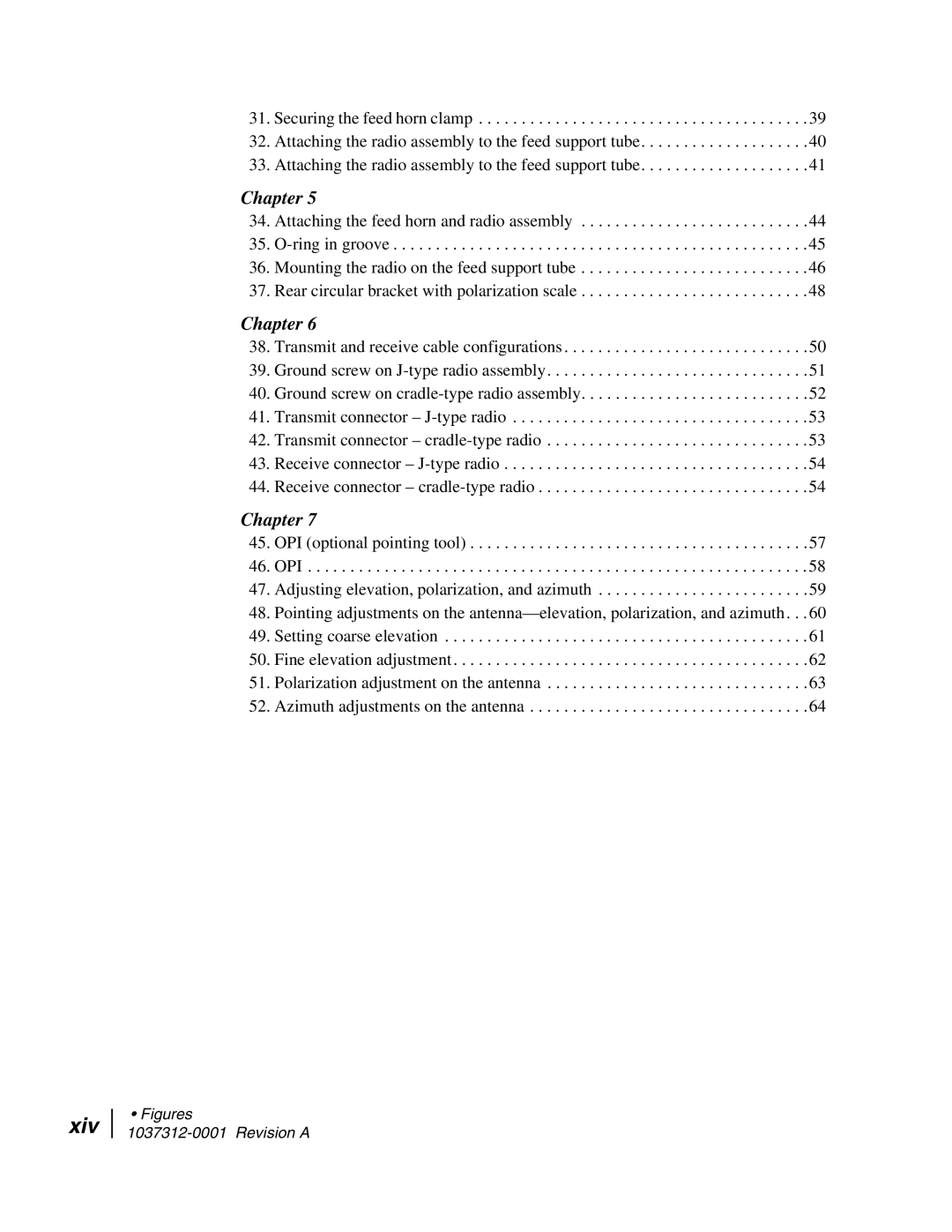 Hughes AN6-098P installation manual Xiv 