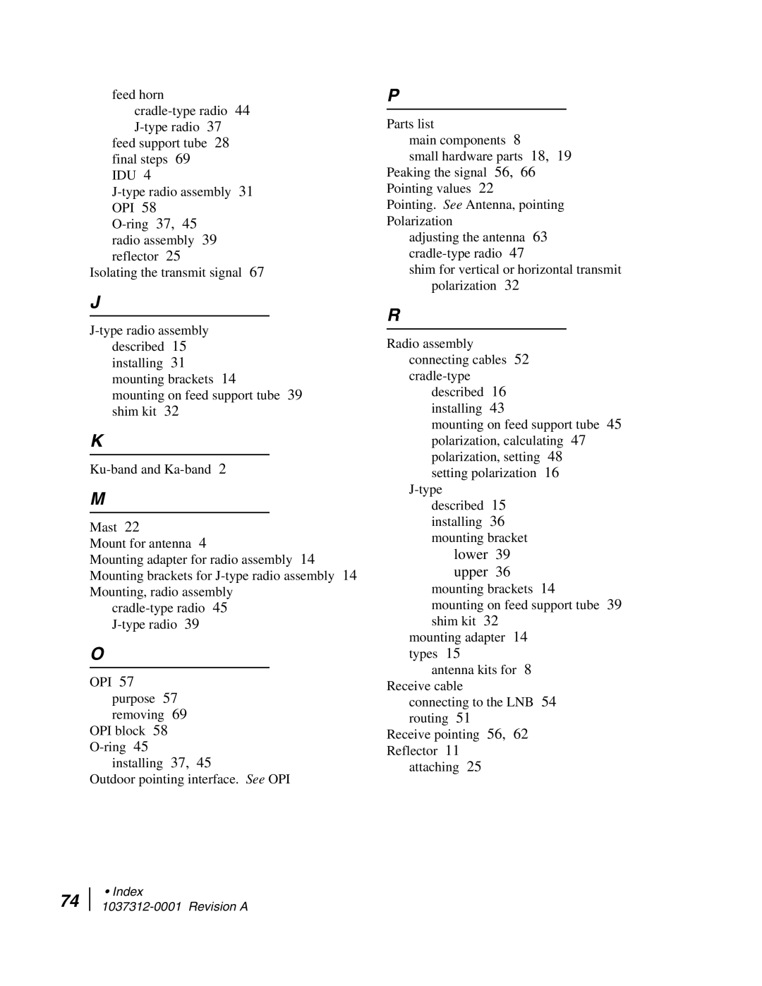 Hughes AN6-098P installation manual Lower 