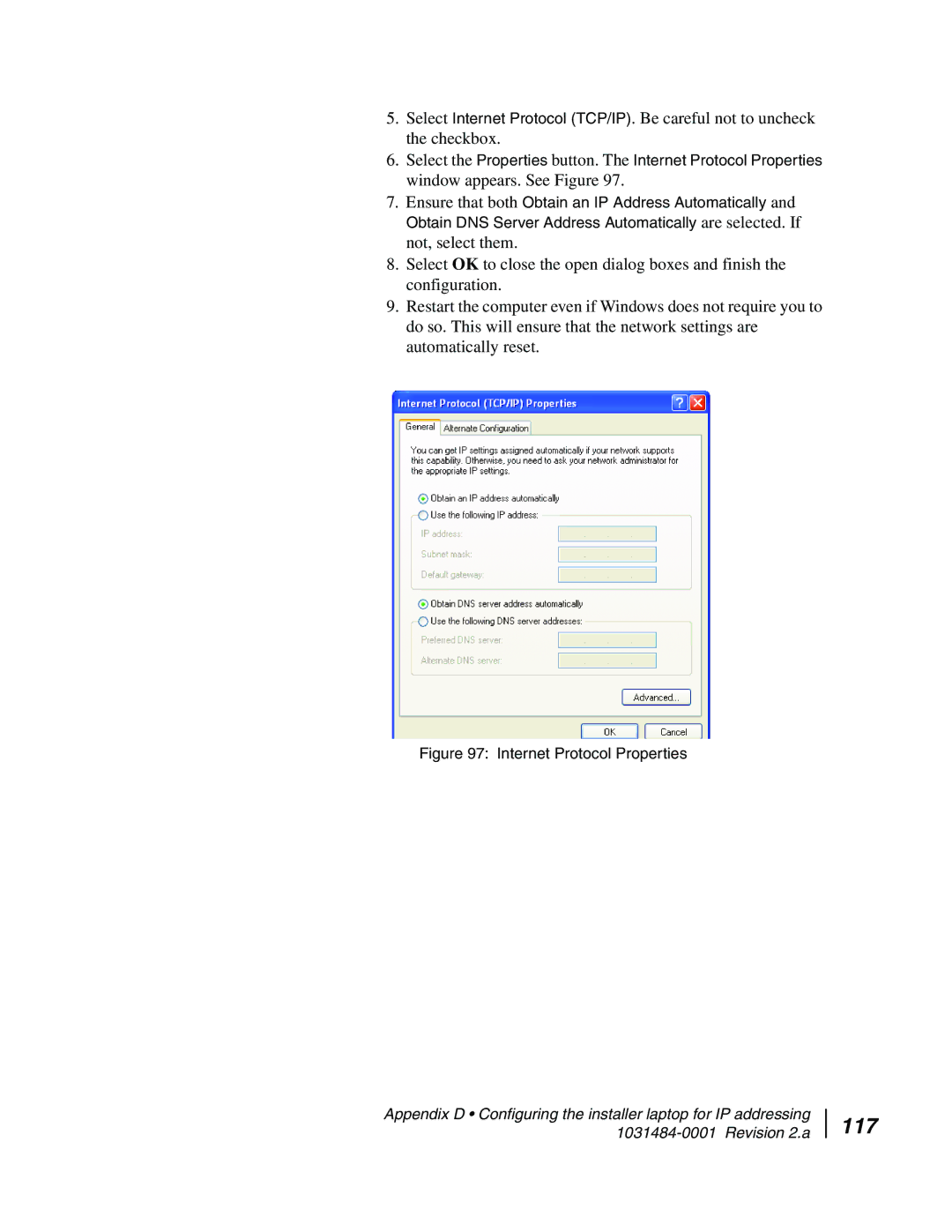 Hughes DW4020 manual 117, Internet Protocol Properties 