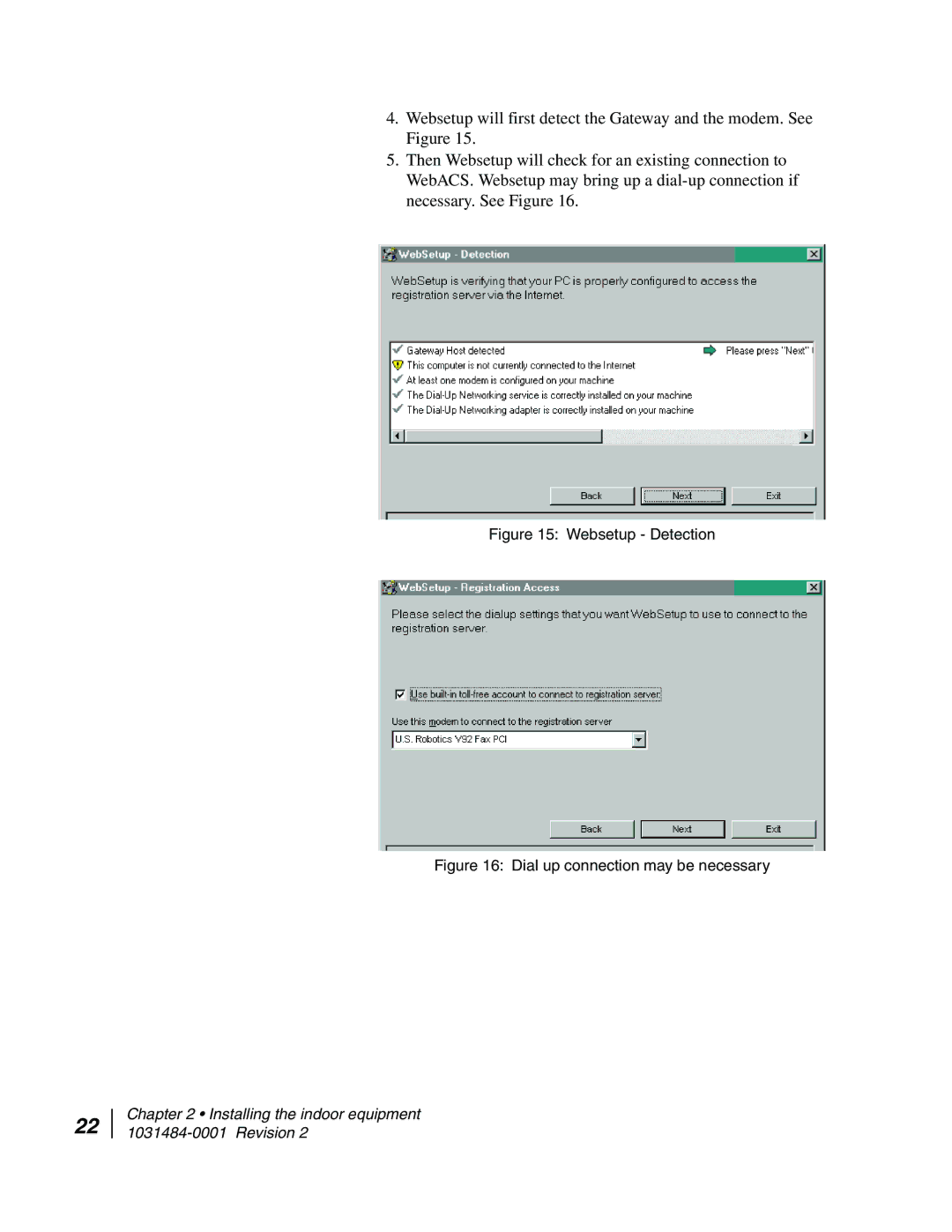 Hughes DW4020 manual Websetup Detection 