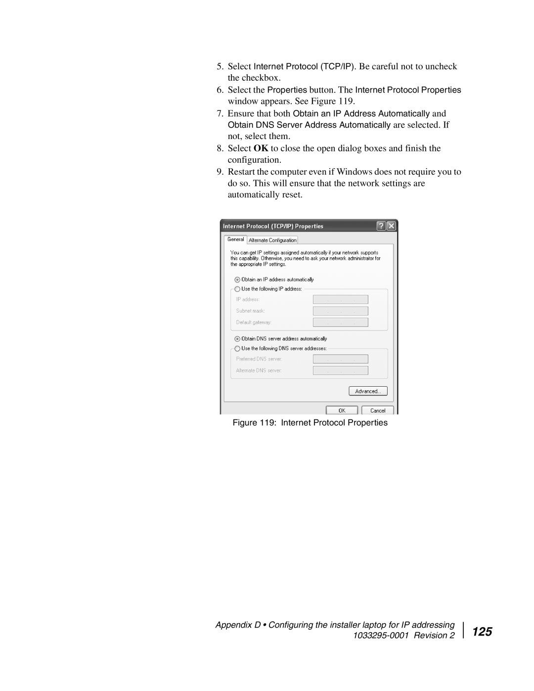 Hughes DW6000 manual 125, Internet Protocol Properties 