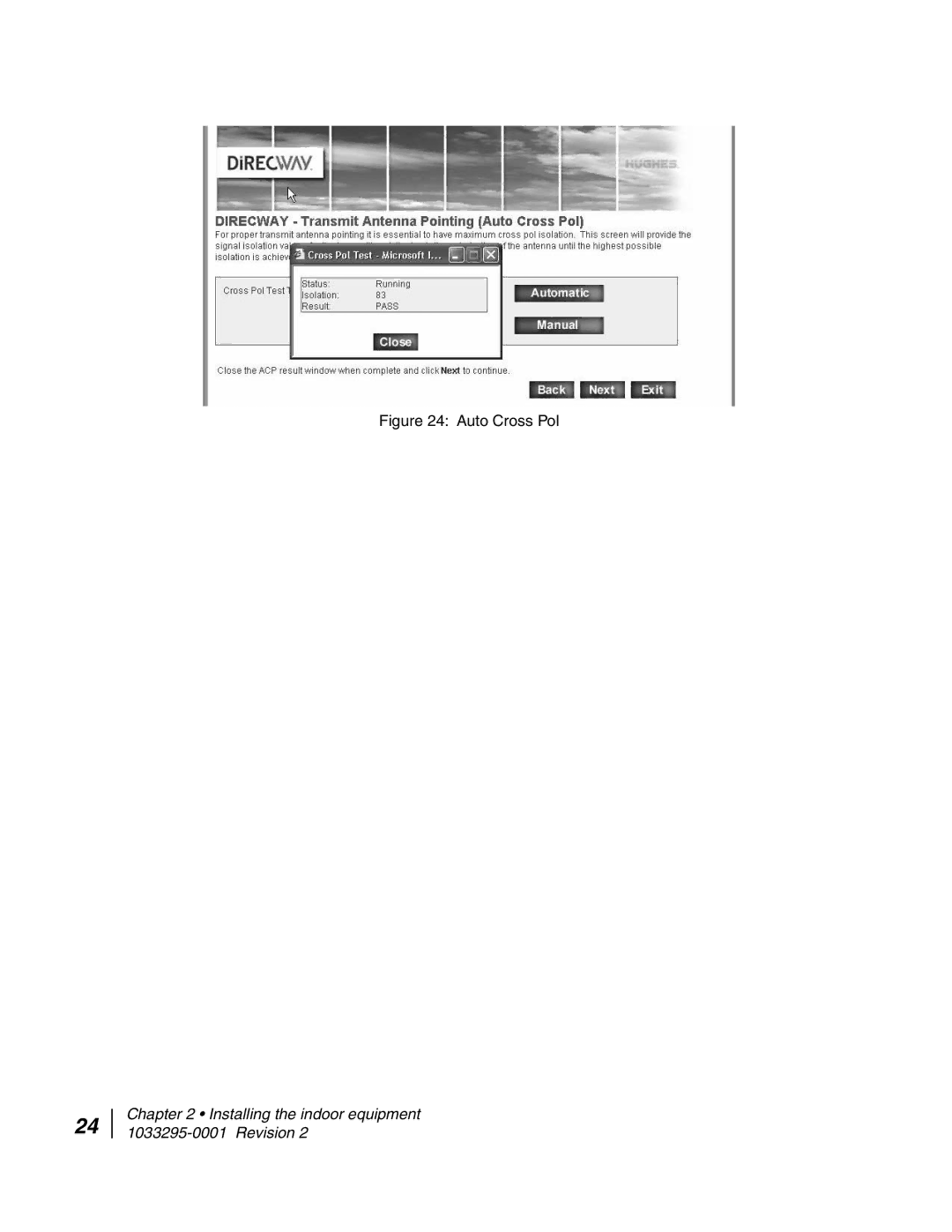 Hughes DW6000 manual Auto Cross Pol 