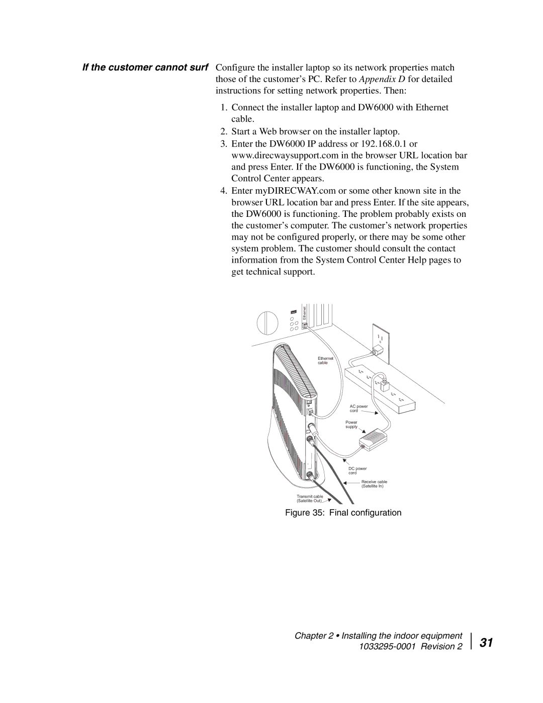 Hughes DW6000 manual Ethernet 