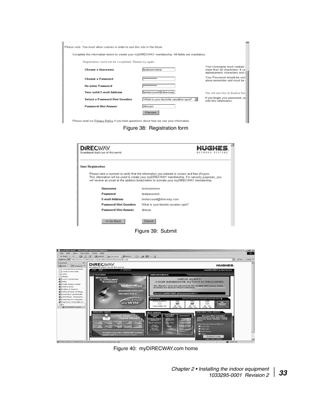 Hughes DW6000 manual Registration form 