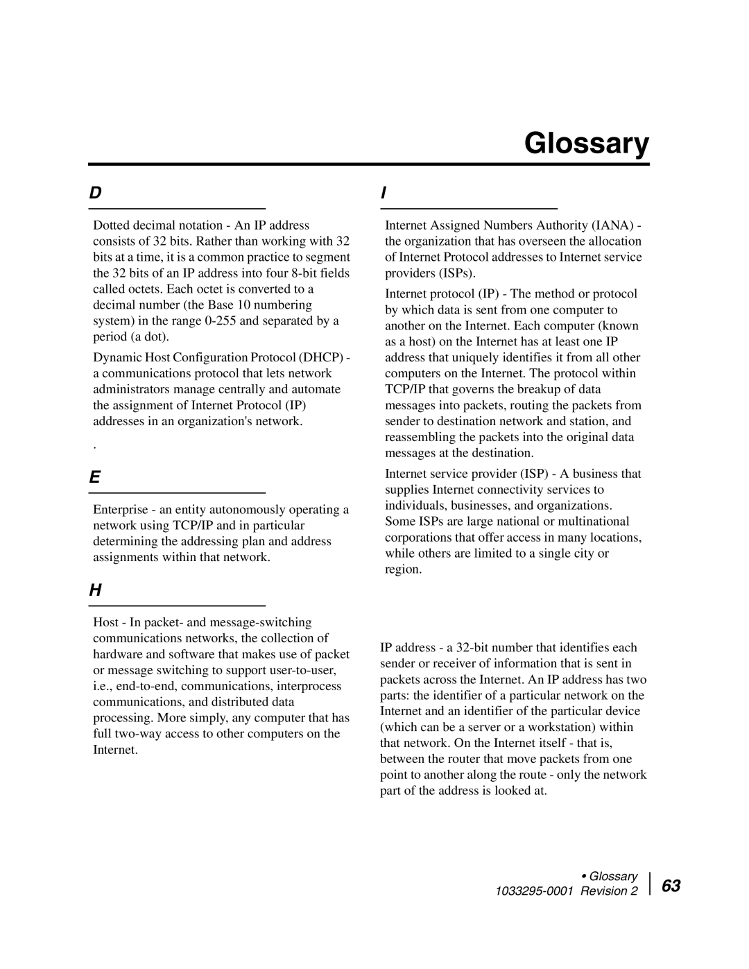 Hughes DW6000 manual Glossary 