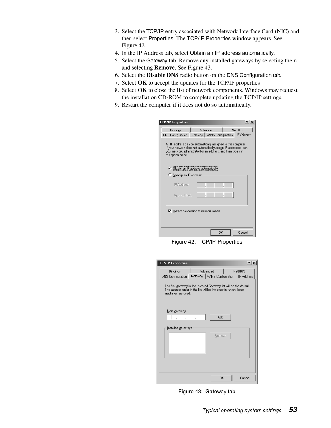 Hughes DW6000 manual Gateway tab 