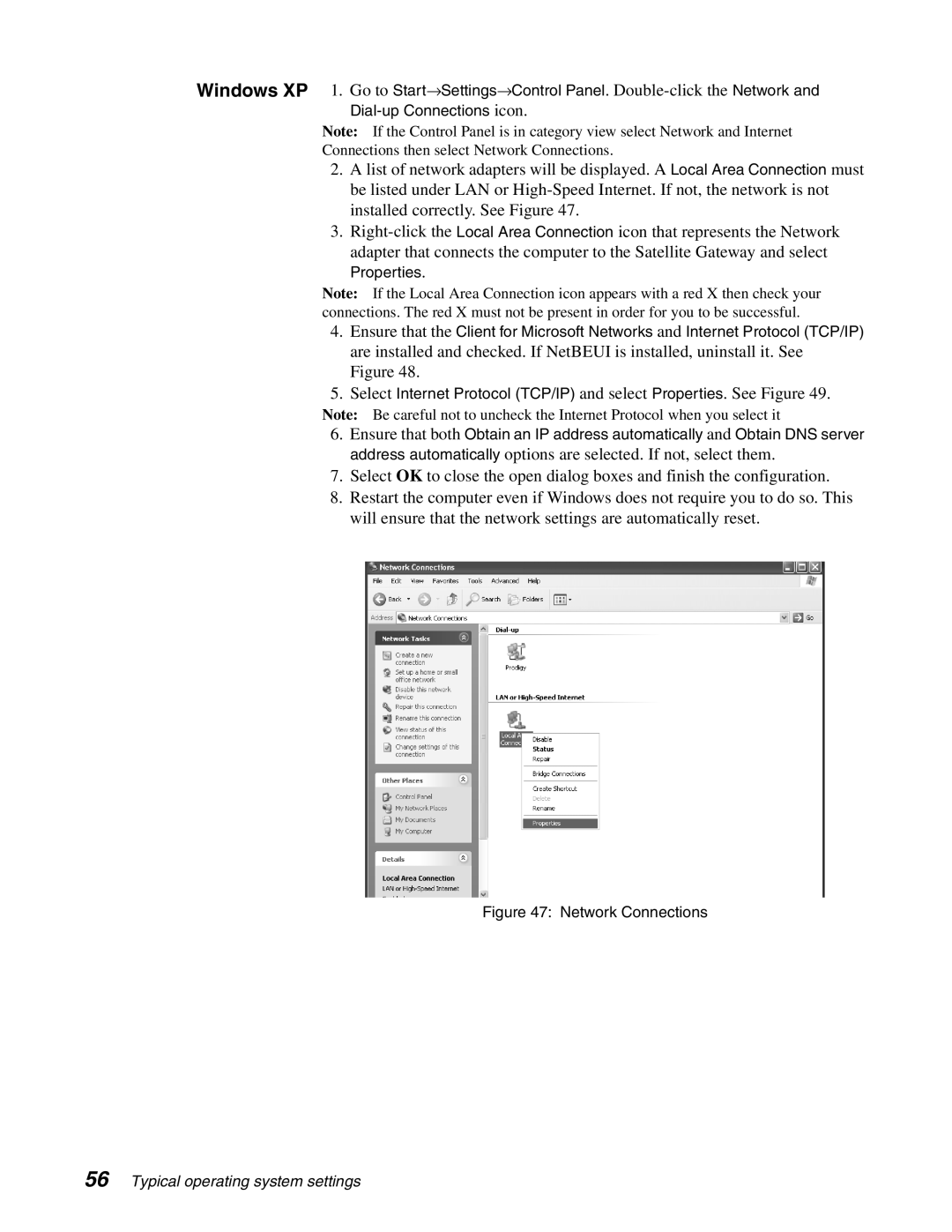 Hughes DW6000 manual Network Connections 