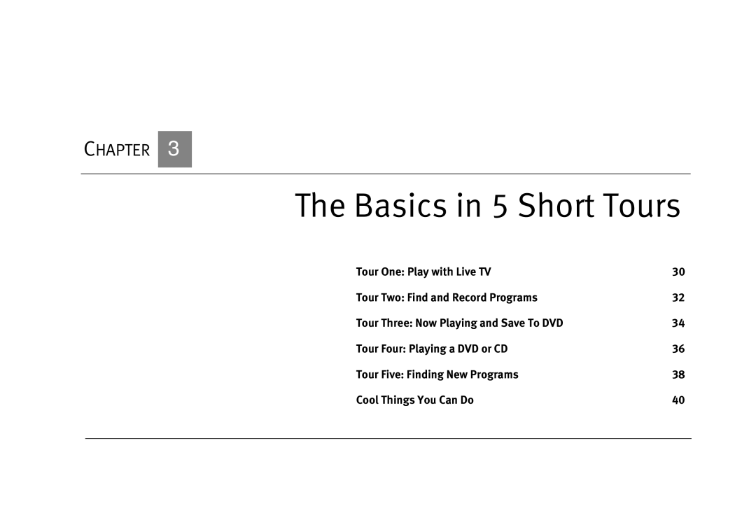 Humax 525p manual Basics in 5 Short Tours 