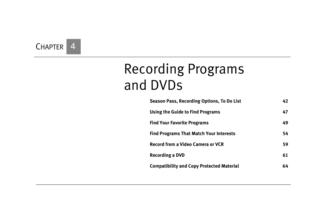 Humax 525p manual Recording Programs DVDs 