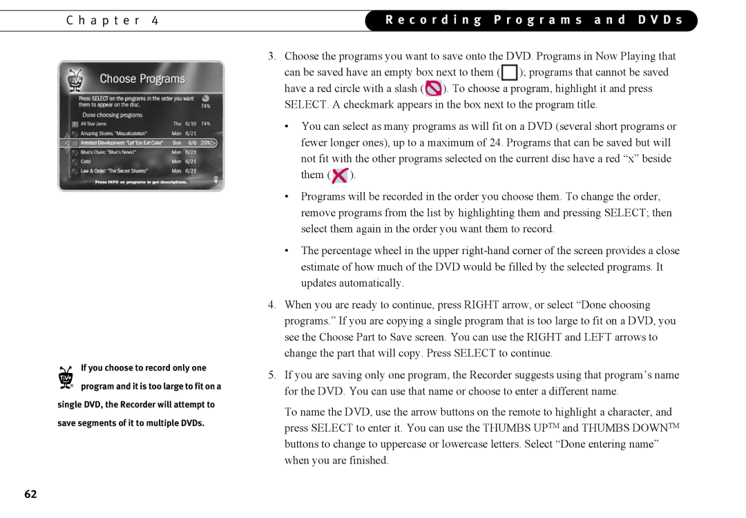 Humax 525p manual If you choose to record only one 