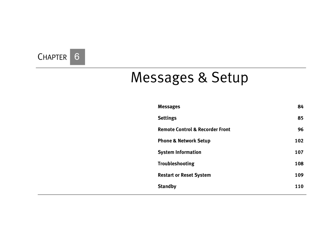 Humax 525p manual Messages & Setup 