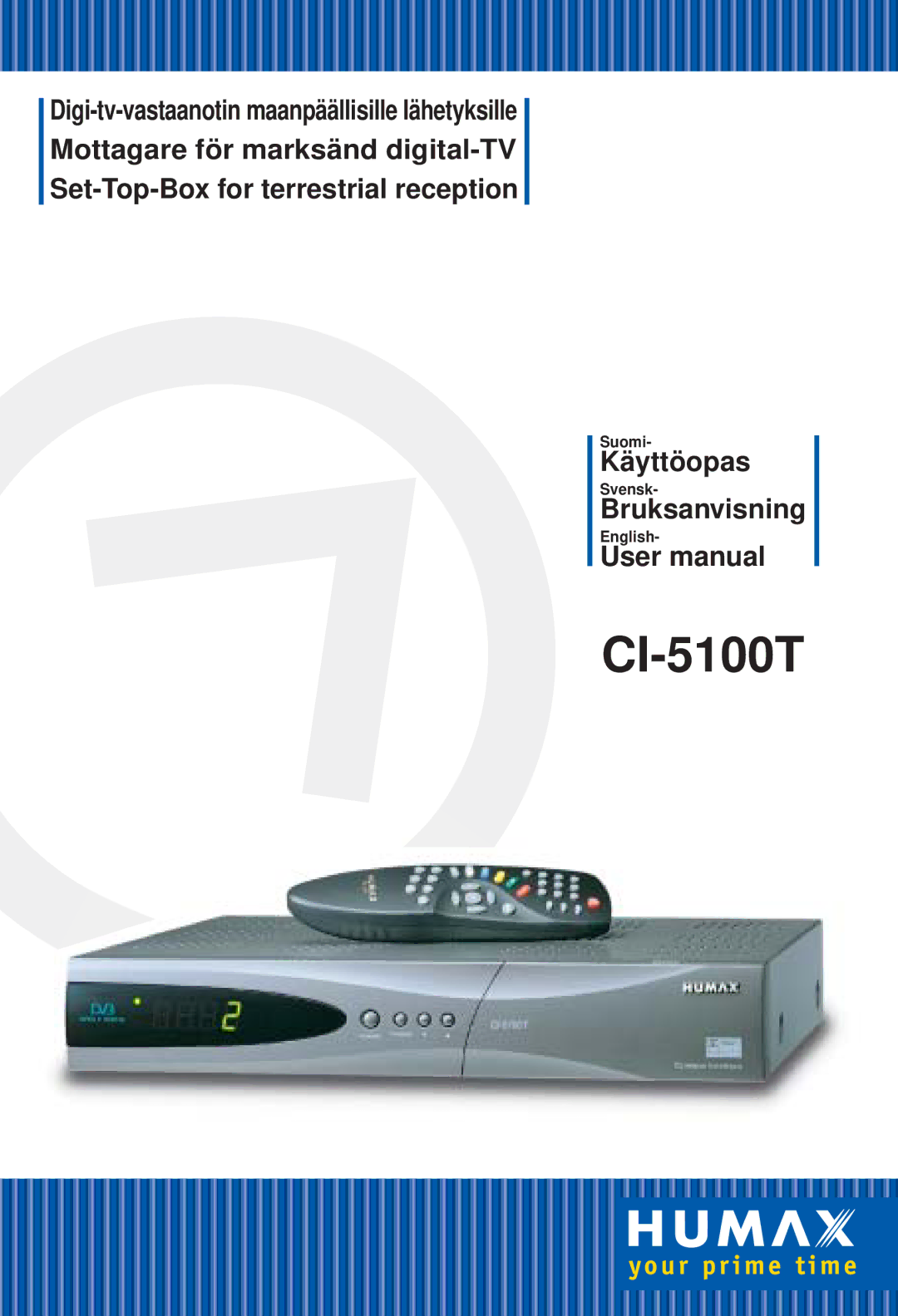 Humax CI-5100T user manual 