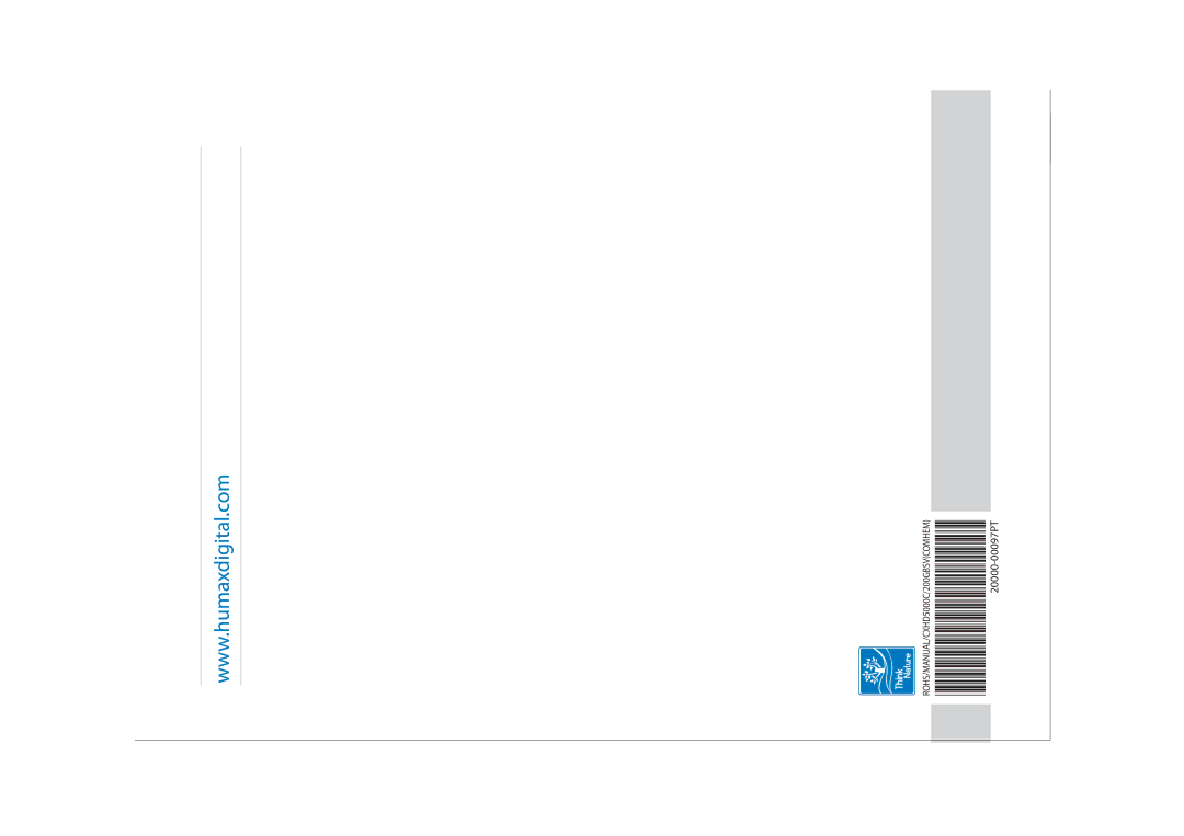 Humax CXHD-5000C user manual 20000-00064PT 
