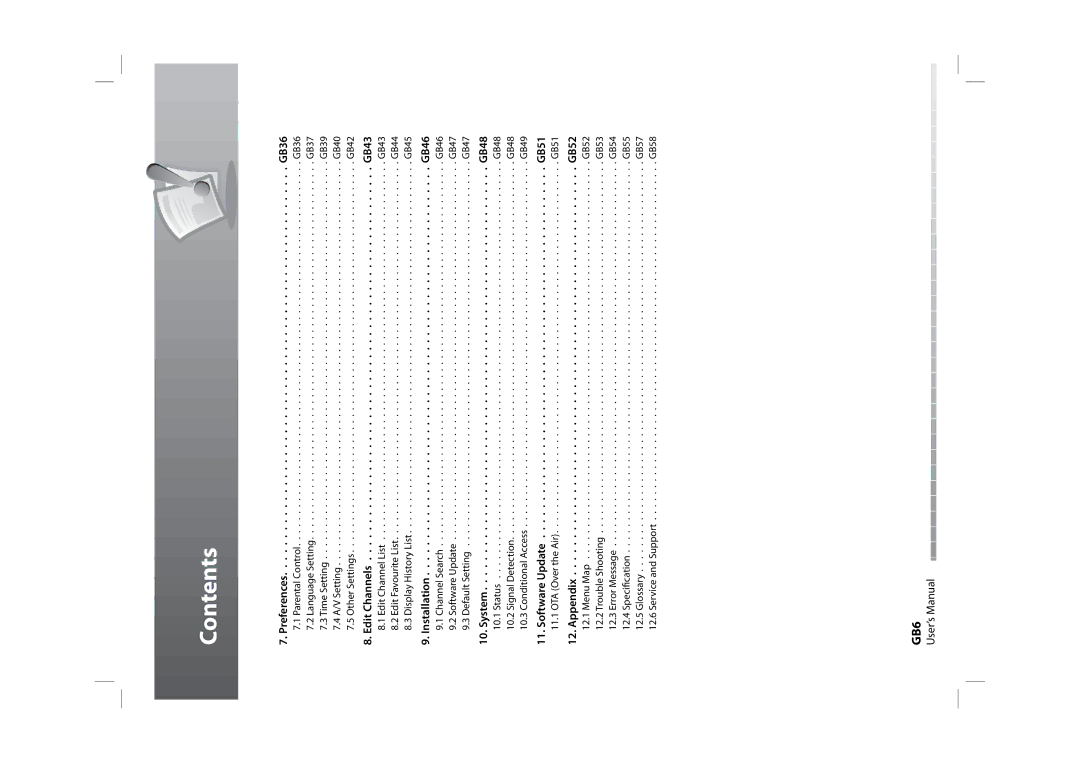 Humax CXHD-5000C user manual GB6 